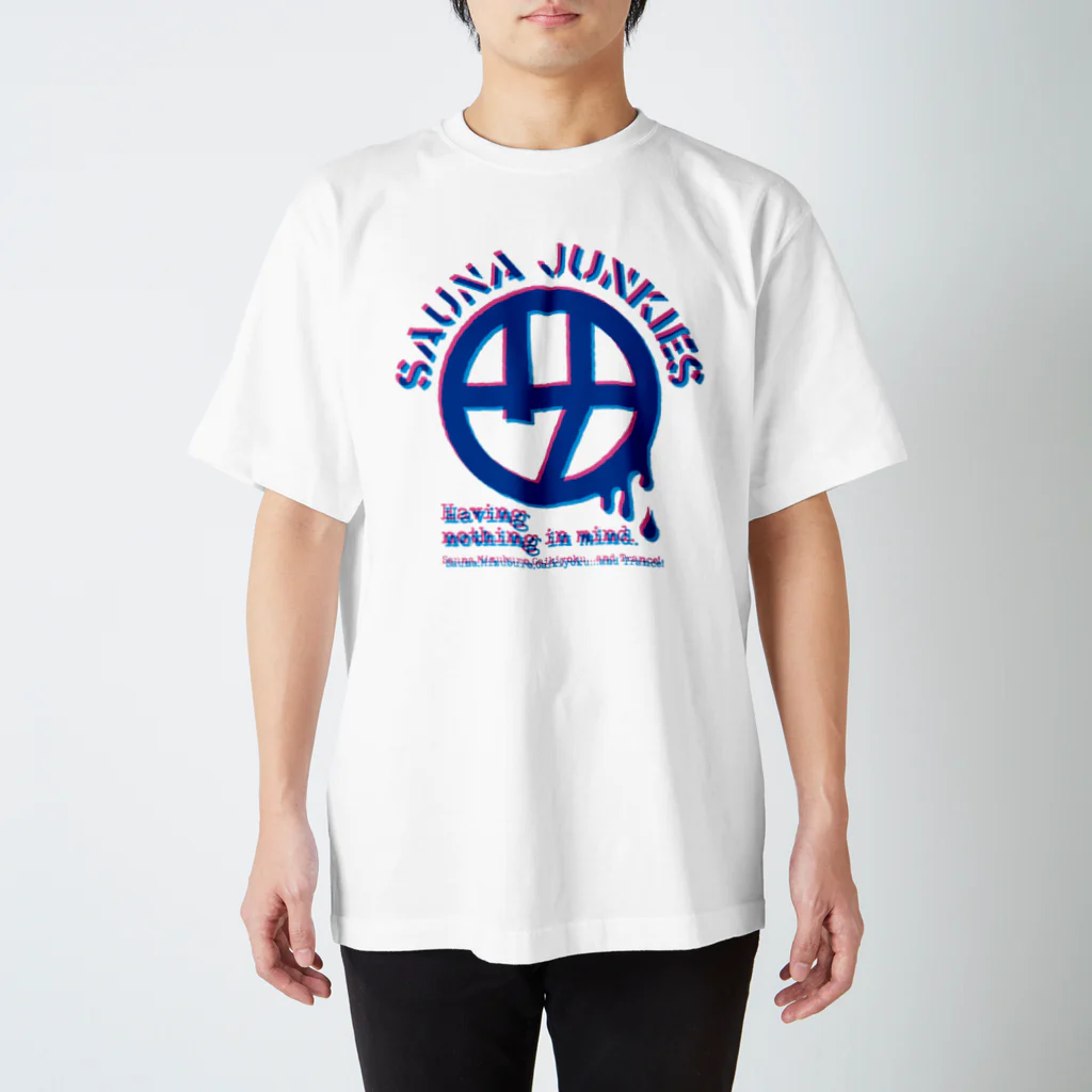 SAUNA JUNKIES | サウナジャンキーズのマルサ（トランスカラー/白) Regular Fit T-Shirt