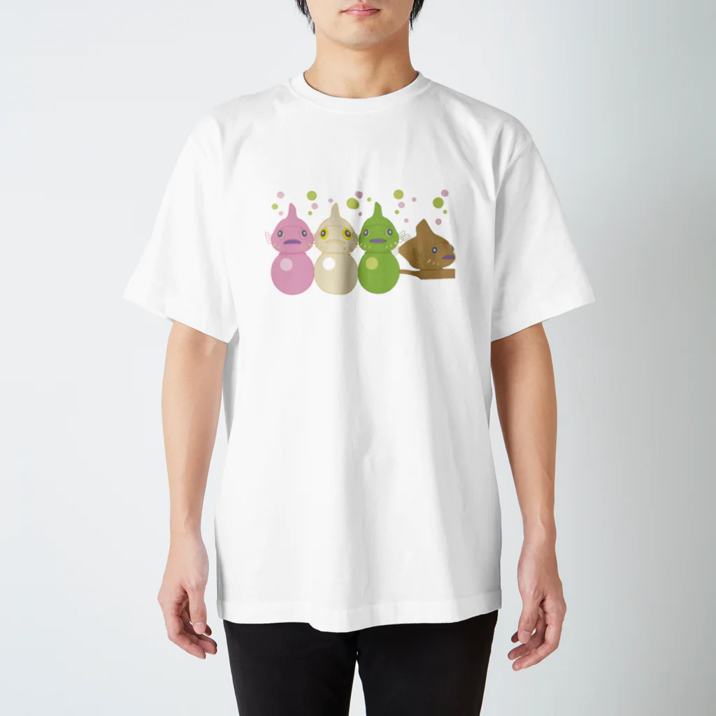 Candy Lifeのダンゴウオとお団子 Regular Fit T-Shirt