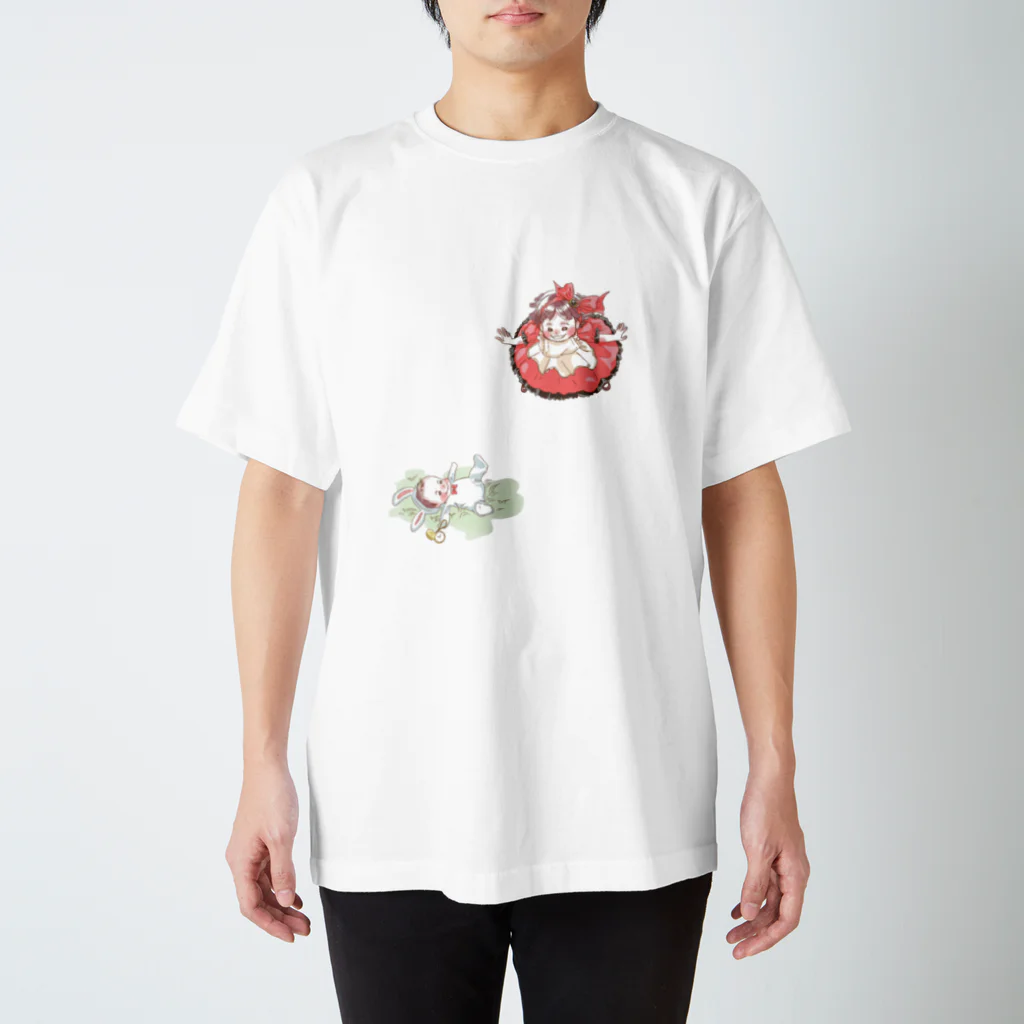 山口商店のアリスなおねぇちゃんとうさぎの弟君 Regular Fit T-Shirt