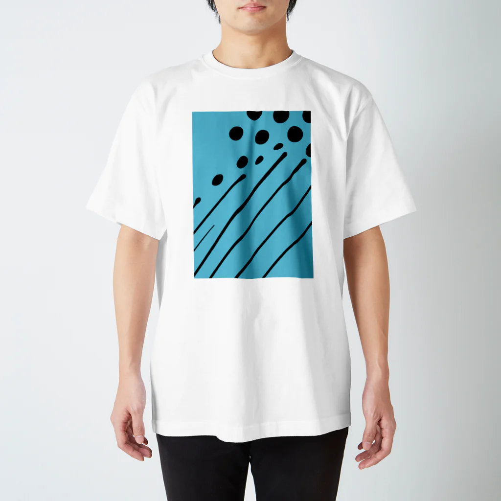 うみのいきもののミズタマヤッコ成魚 スタンダードTシャツ