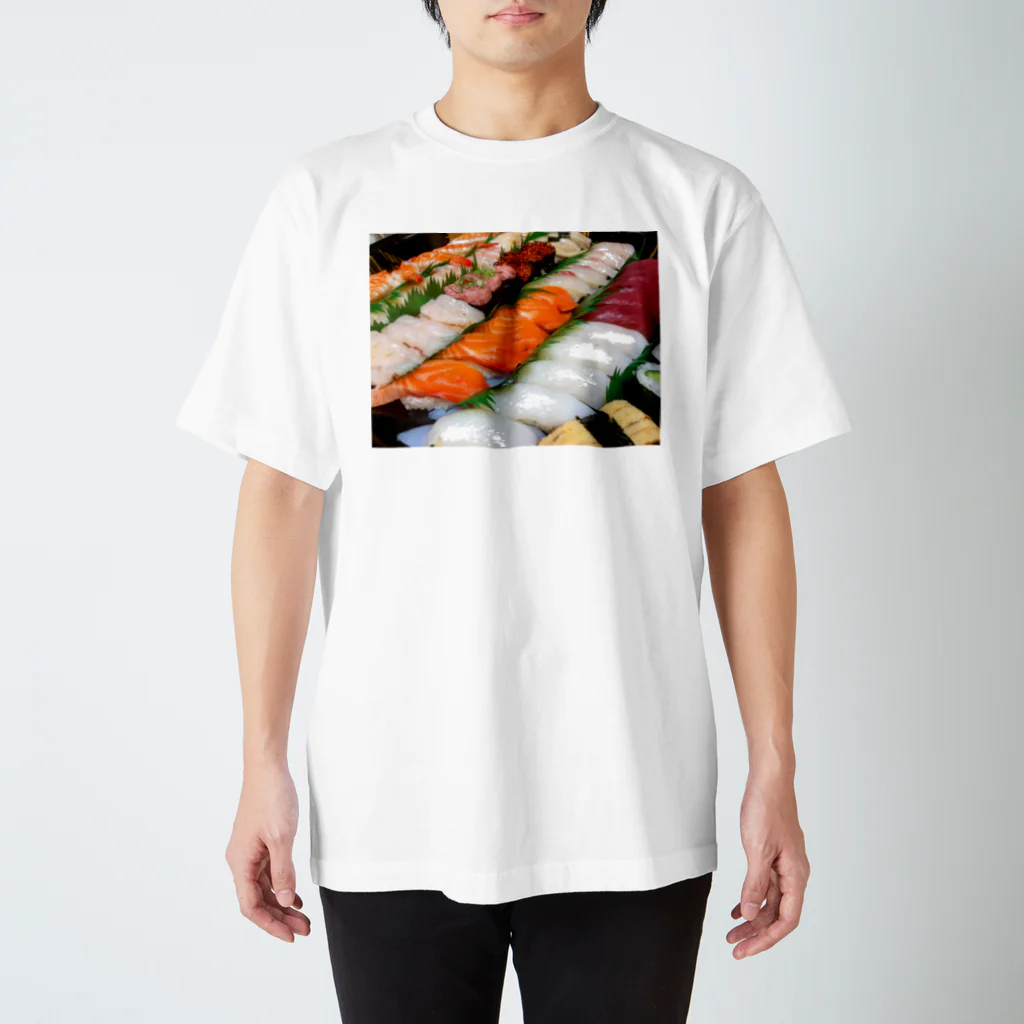 ねこらぶらぶこ♡のI❤️SUSHI スタンダードTシャツ