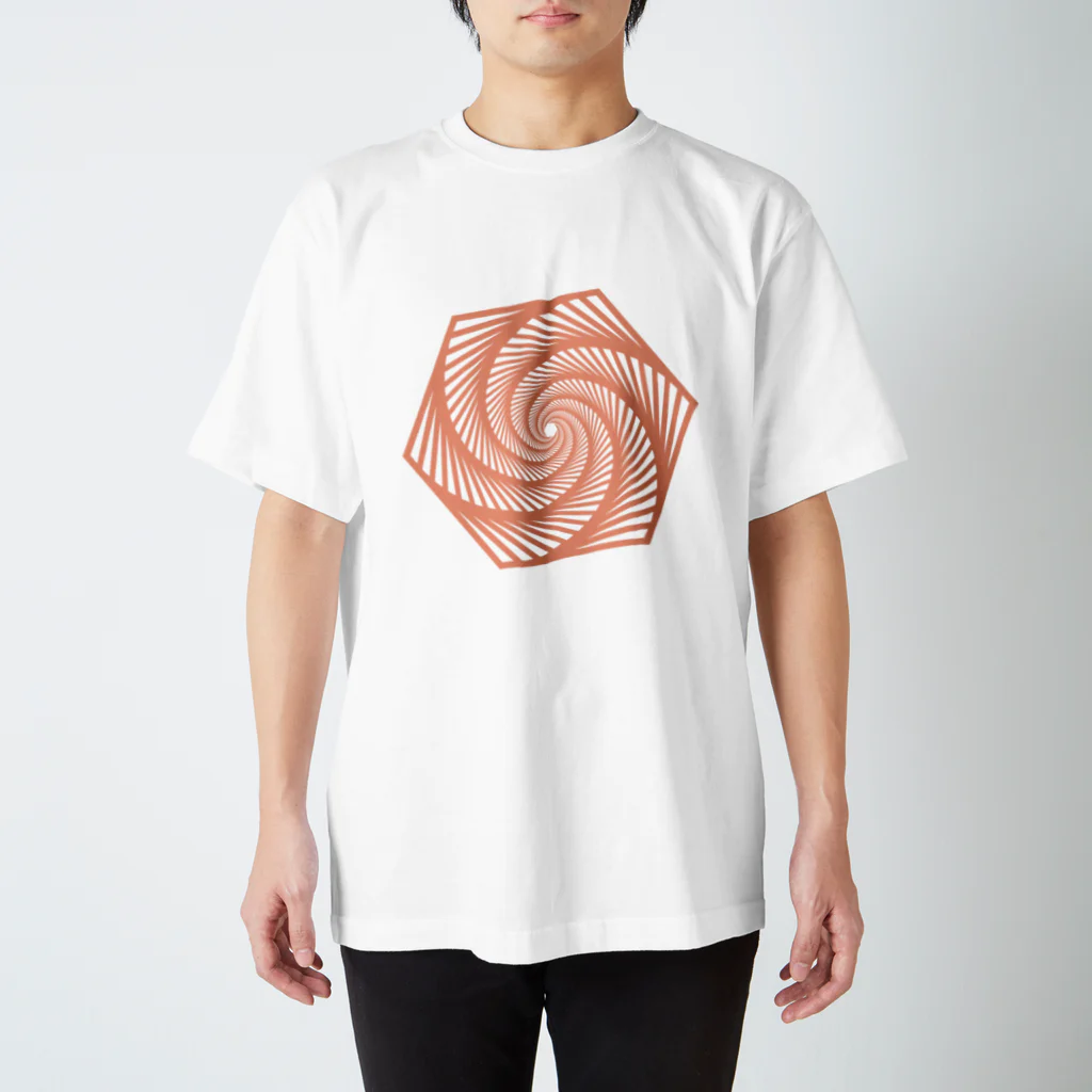 geometricのうずまき Regular Fit T-Shirt