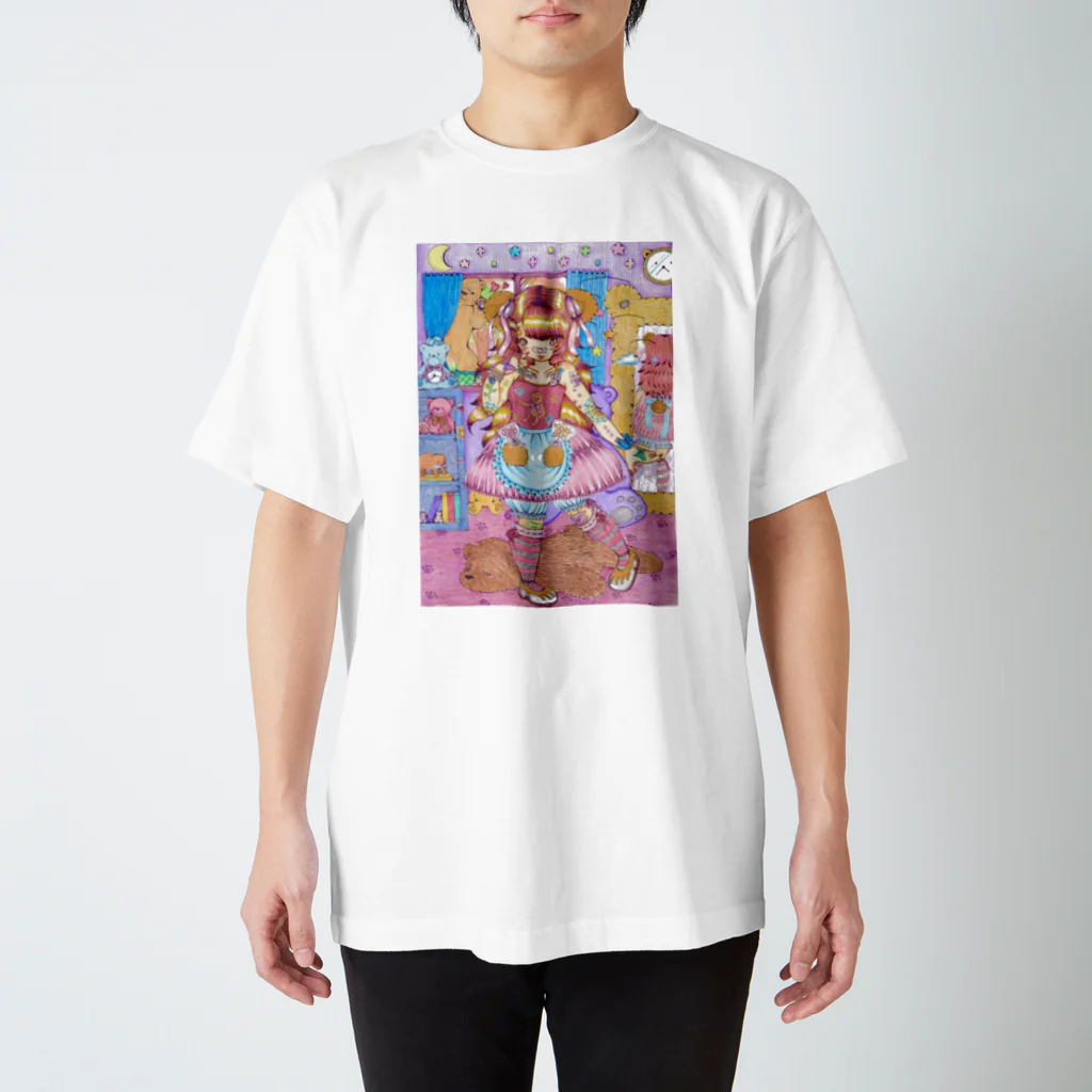 くまちくまお屋さんのteddy bear girl's room Regular Fit T-Shirt