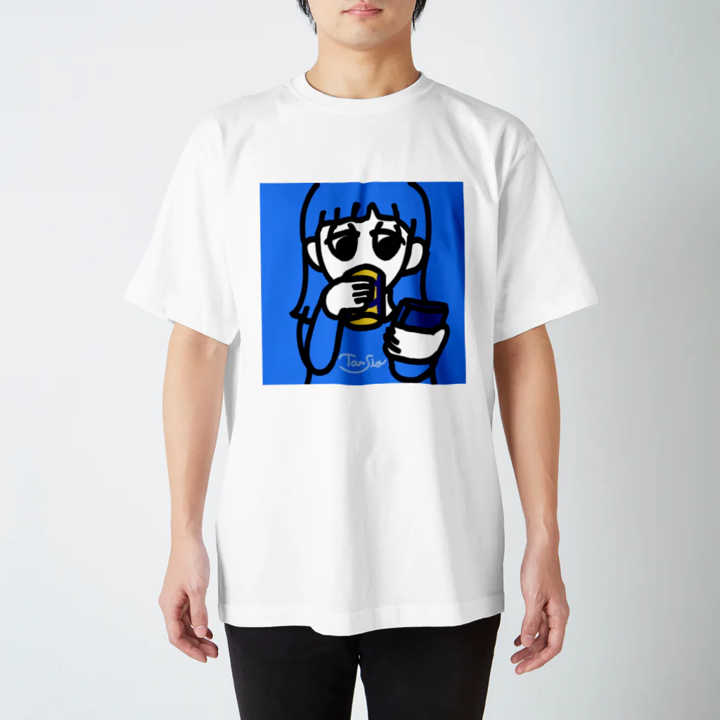 七味 くまの飲みスマホ Regular Fit T-Shirt