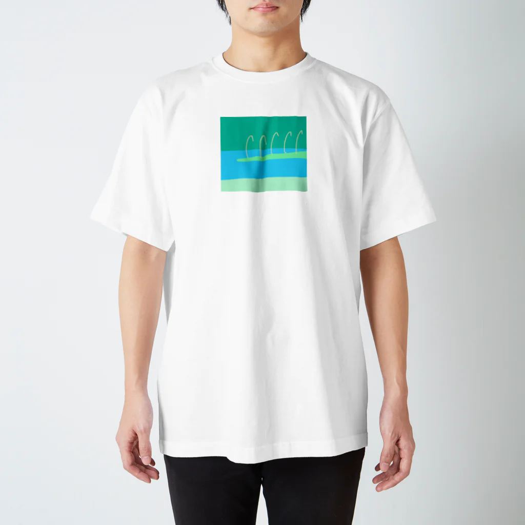 プーショップのススキ in the river スタンダードTシャツ