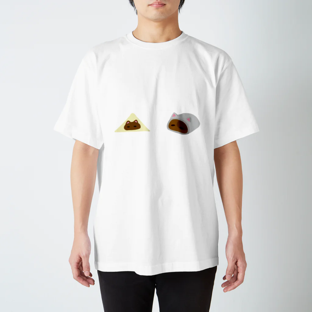 PastelStella の和菓子猫 スタンダードTシャツ