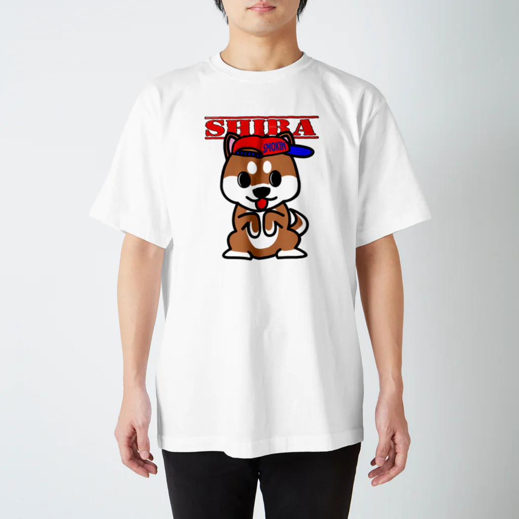 オリジナルデザインTシャツ　SMOKIN'のちんちん柴犬 Regular Fit T-Shirt