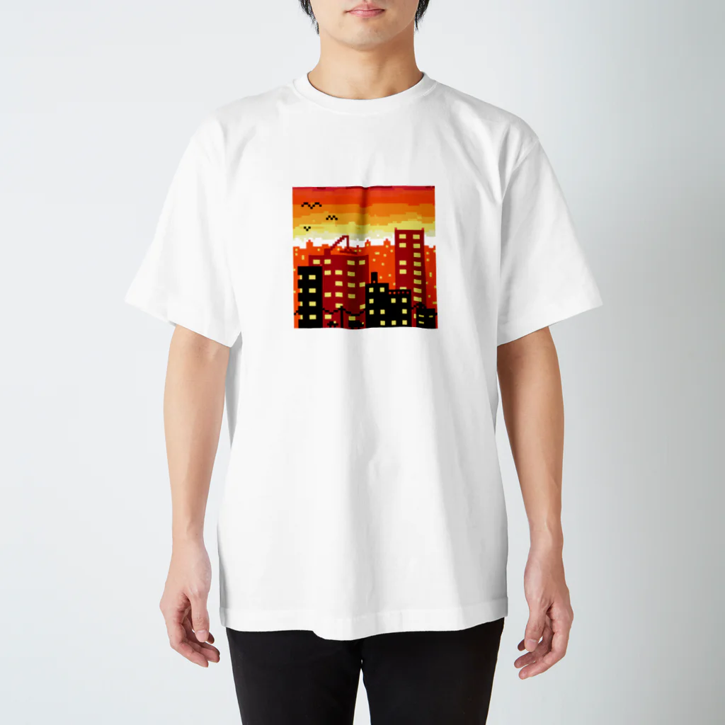 ドットの夕焼けドット スタンダードTシャツ