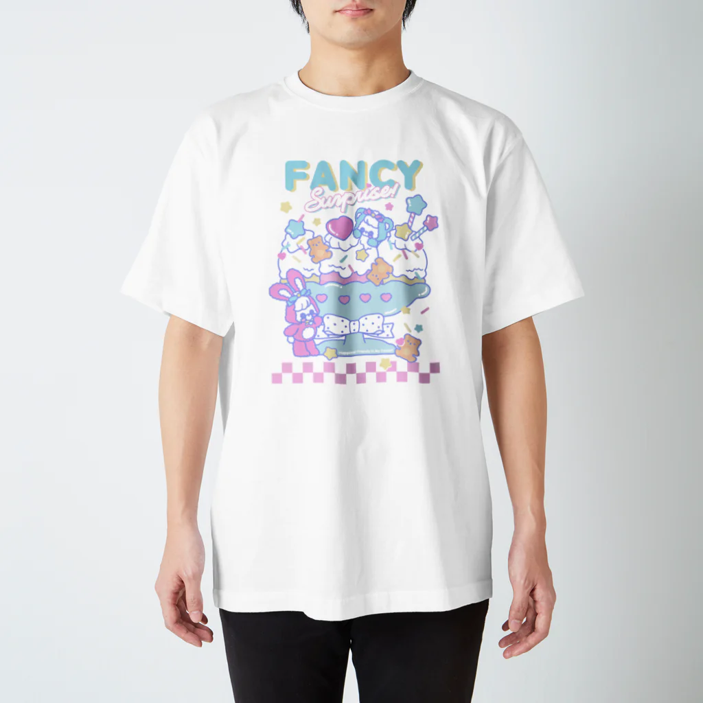 Fancy Surprise!の🌈Reprint🌈 Happimal Cream Sundae Regular Fit T-Shirt