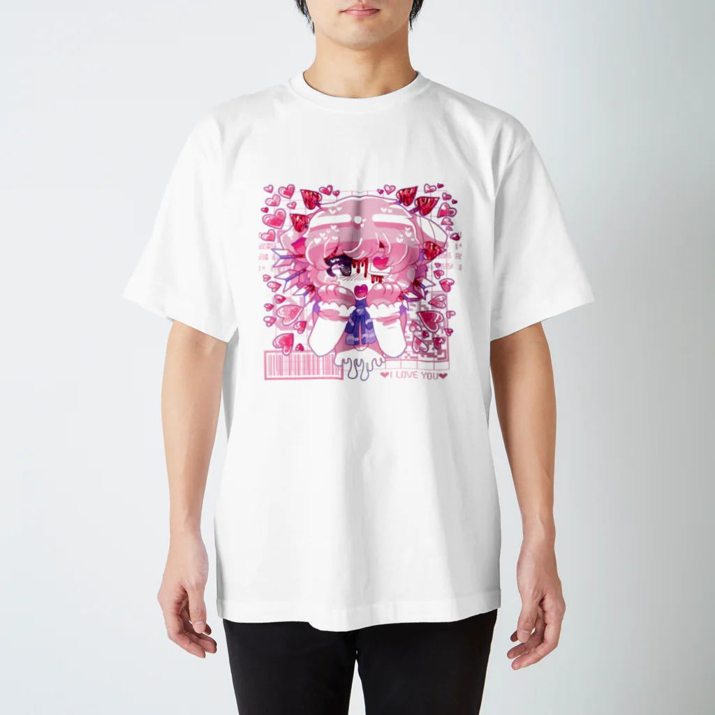 ムラサキゲジゲジのオンラインショップのマカロン 恋の矢 スタンダードTシャツ