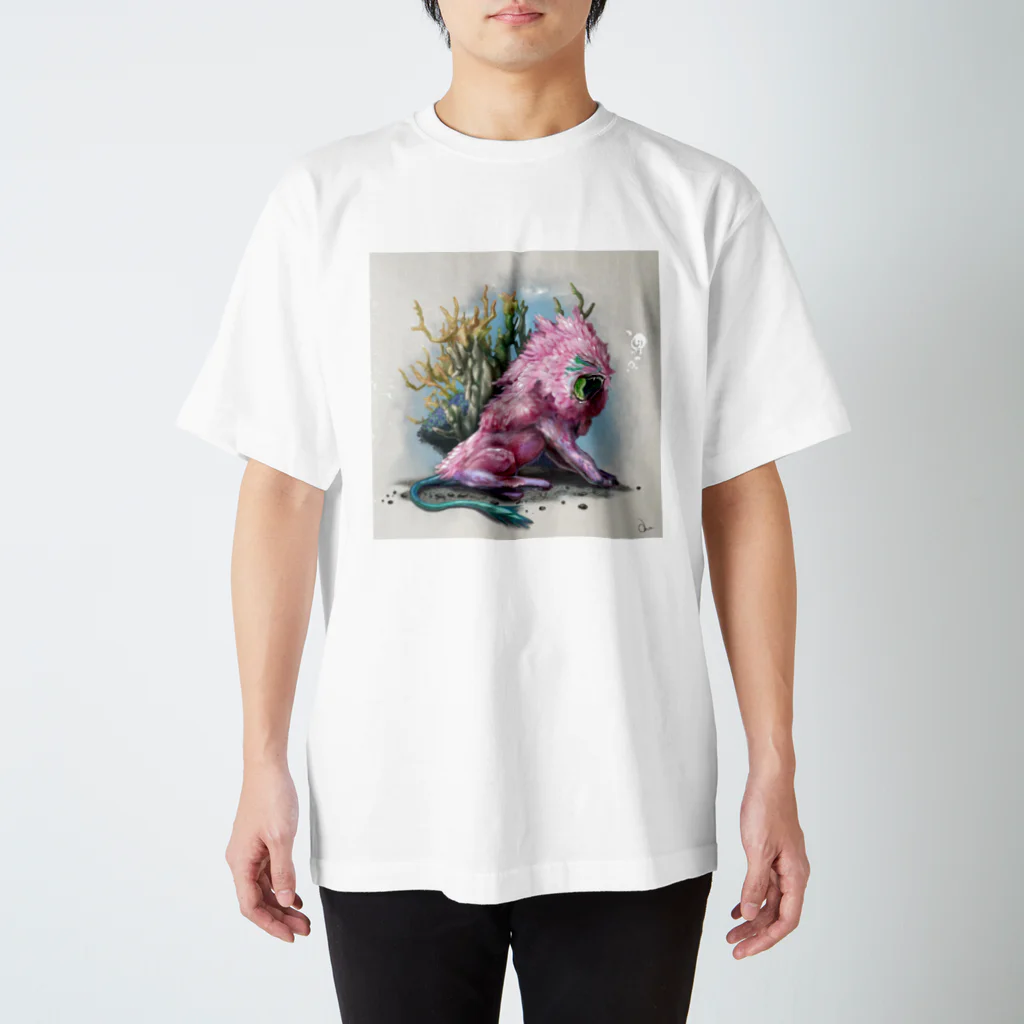 DEVELO works.の天竺牡丹獅子（Dahlialion） スタンダードTシャツ