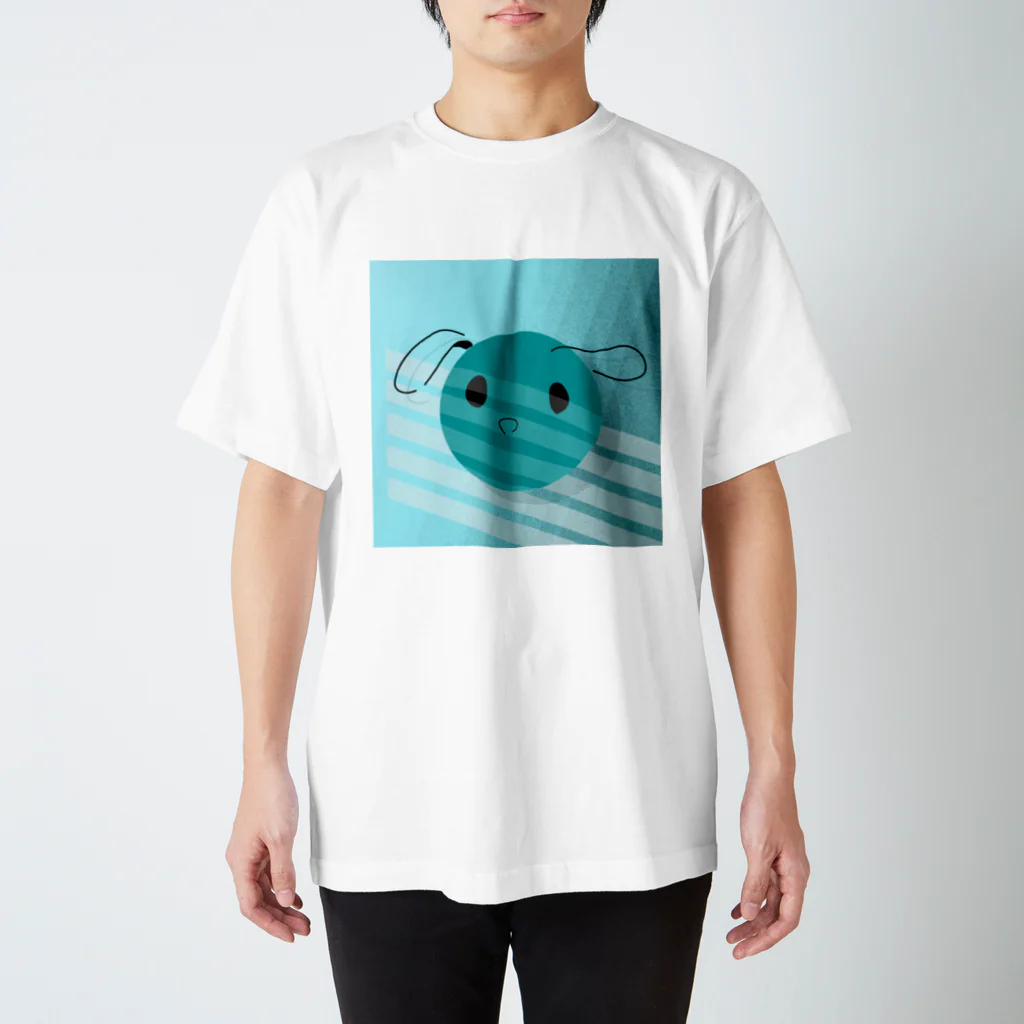 球体生活の球体犬(朝) スタンダードTシャツ