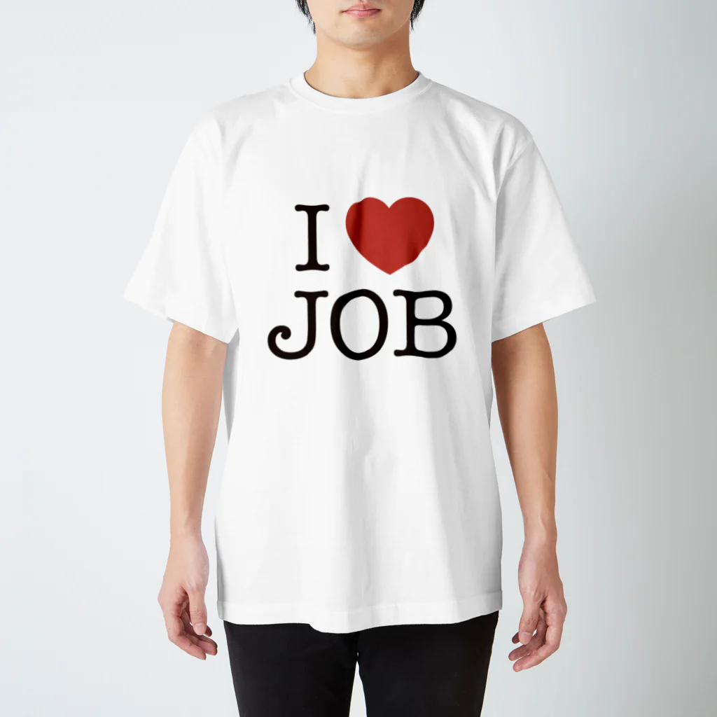  SQUID_INKのSHOPのI LOVE JOB スタンダードTシャツ