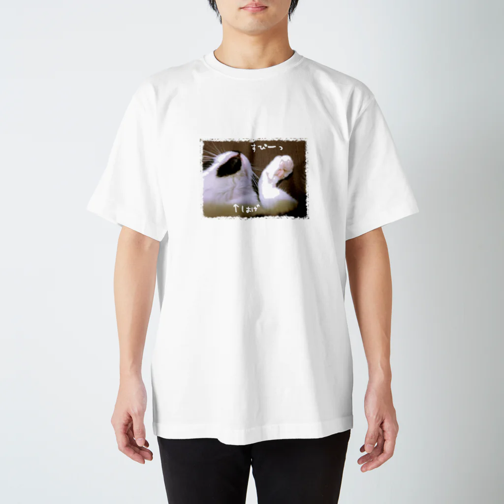 neko_leafのおハゲ猫 Regular Fit T-Shirt