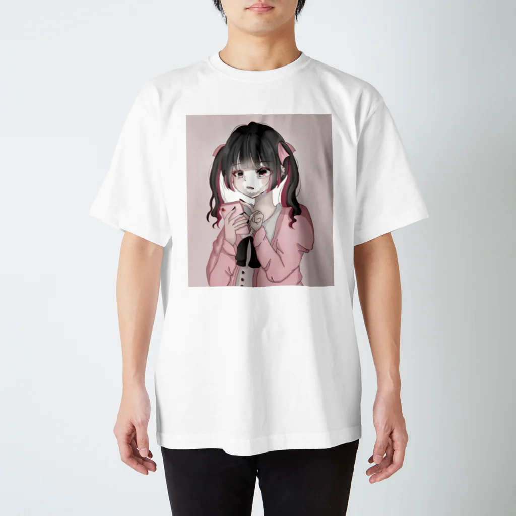 kanapipimaru_oのピンク量産Tシャツ Regular Fit T-Shirt