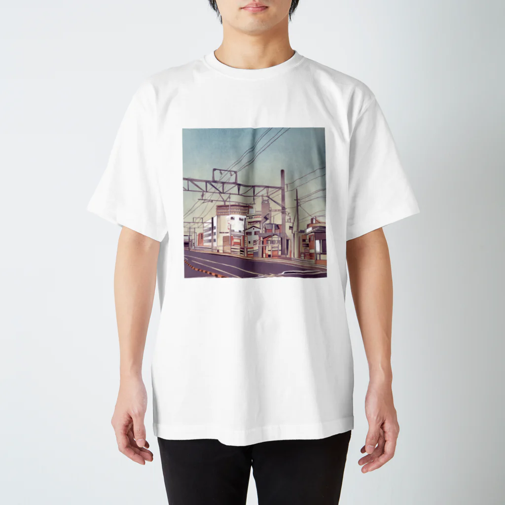 Fujioka_shopの踏切 スタンダードTシャツ