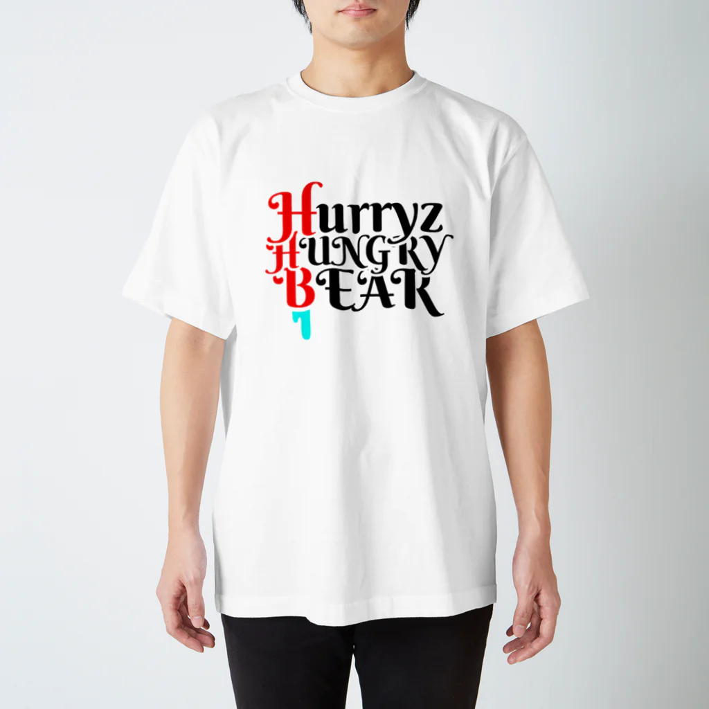 Hurryz HUNGRY BEARのHurryz HUNGRY BEARロゴ スタンダードTシャツ