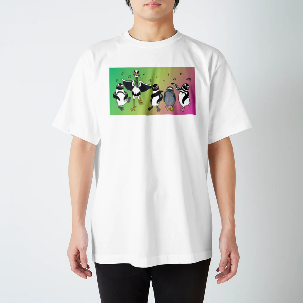 penguininkoのHappiness dancing グラデversion③ Regular Fit T-Shirt