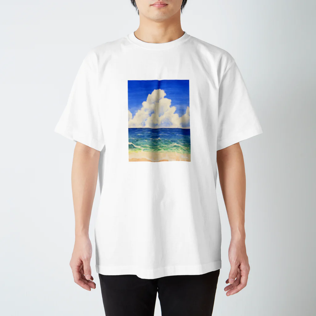 カフェオレの蒼は藍より青く Regular Fit T-Shirt