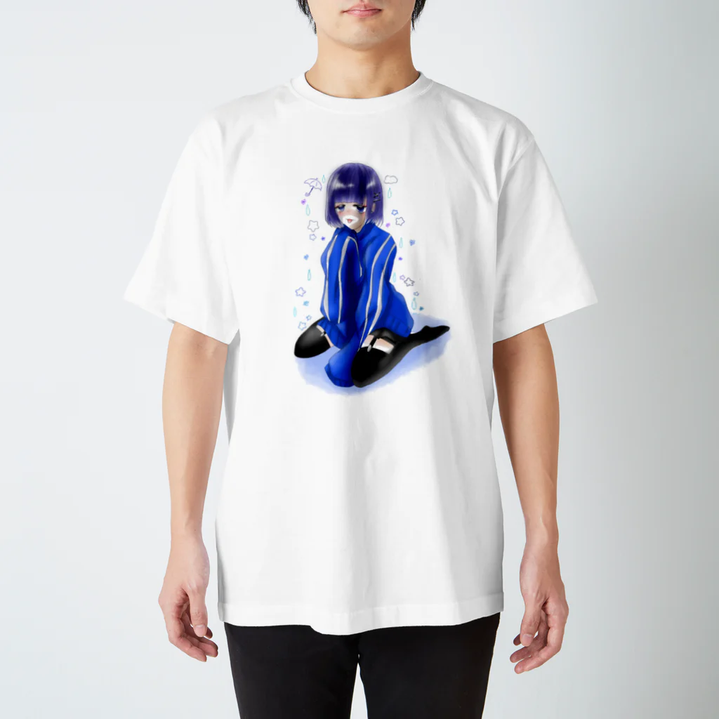 AQUAの涙の雨と星 地雷女子 Regular Fit T-Shirt
