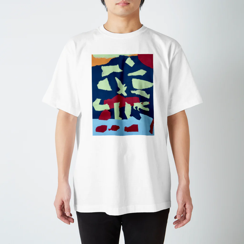 Hummingbirdの恐竜の世界の夜 スタンダードTシャツ