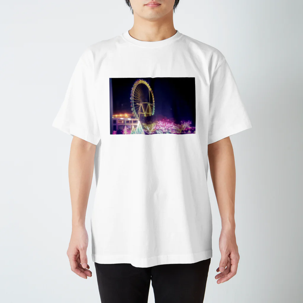 炭酸ソーダと薄荷水の彩る夜景 Regular Fit T-Shirt