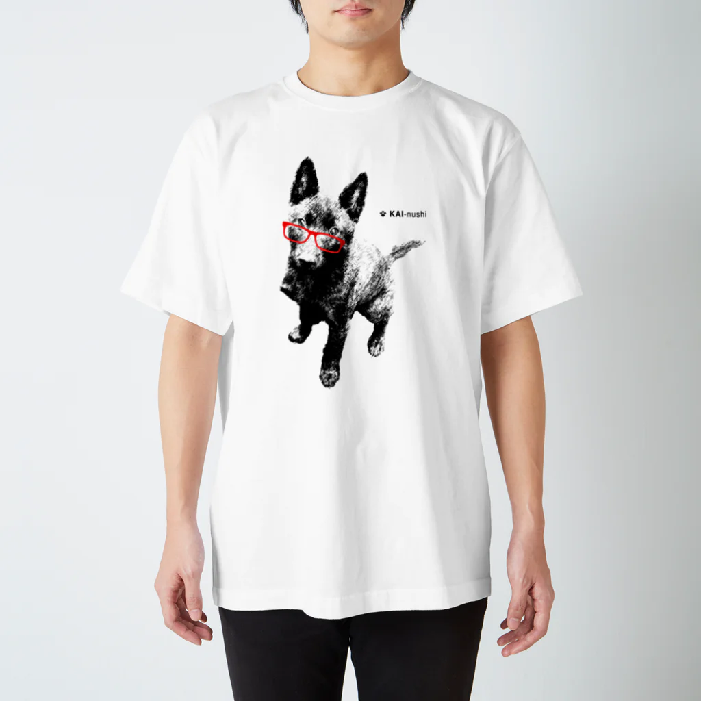 甲斐主オンラインショップの甲斐犬Tシャツ（淡色用） スタンダードTシャツ