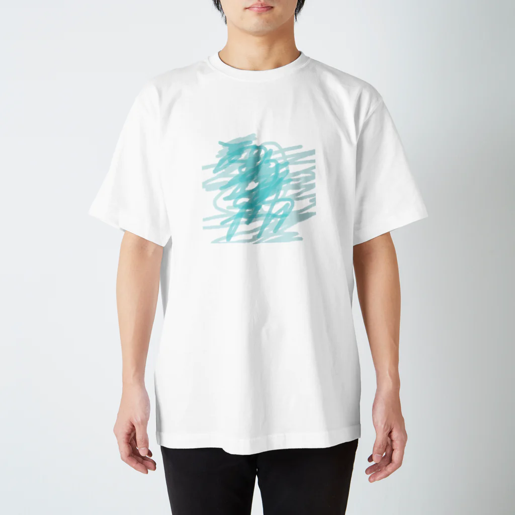 水飼 瓶魚のRAKUGAKI★001_みずいろ Regular Fit T-Shirt