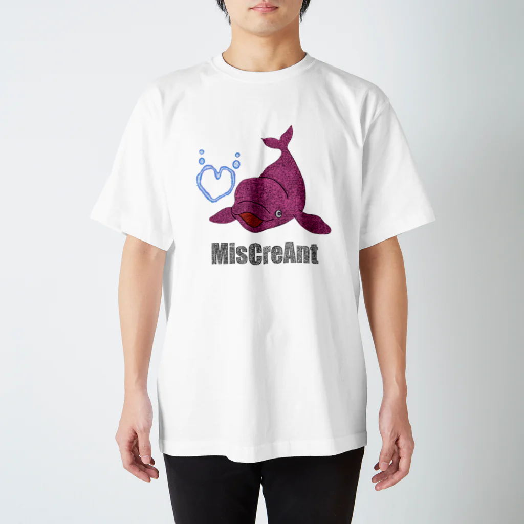 MisCreAntミスクリアントのベルーガくん スタンダードTシャツ