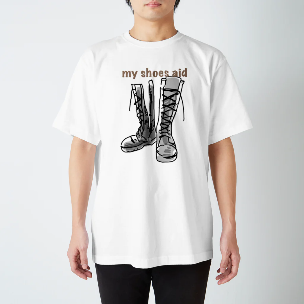 gunji shopのG Tシャツ『my  shoes  aid』 スタンダードTシャツ