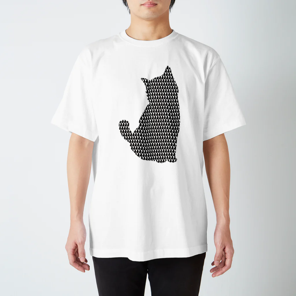 WAMI ARTの黒猫千鳥 Regular Fit T-Shirt