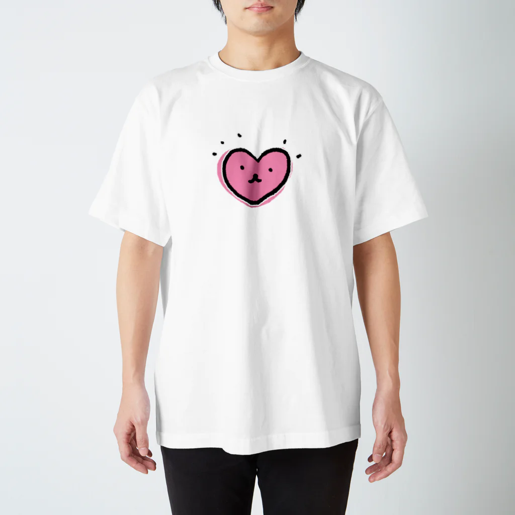 Mark Squier Design SUZURI店のPOP UP HEART Regular Fit T-Shirt