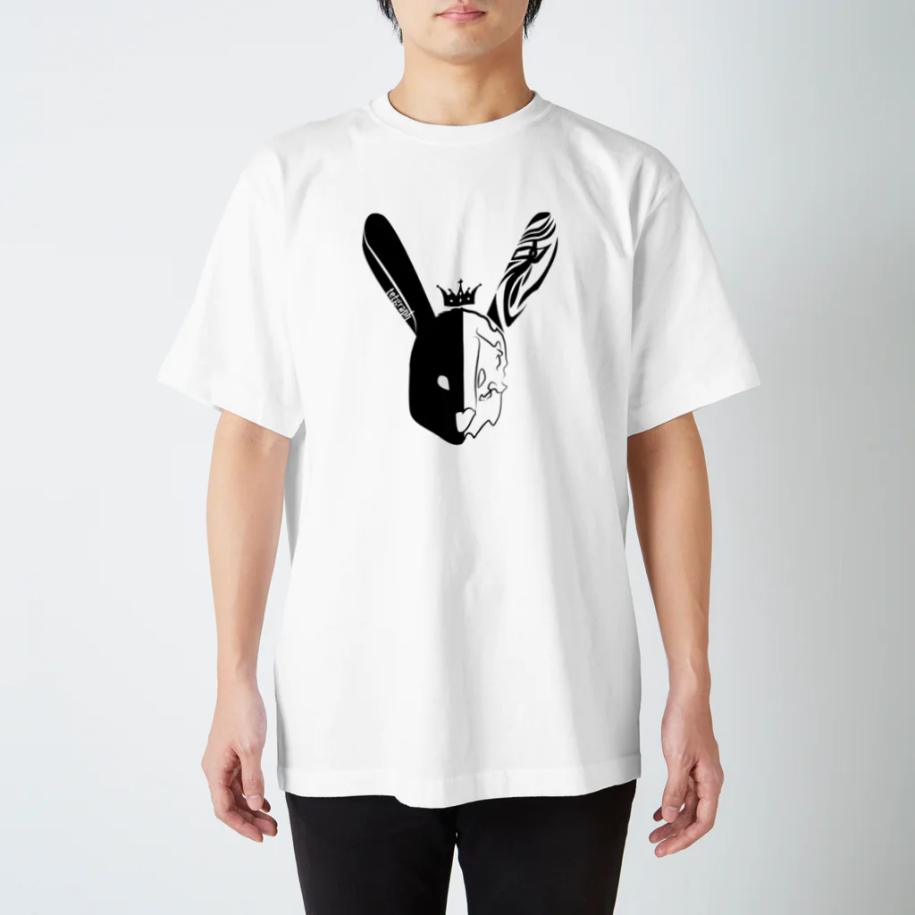 tetgraphのハーフボーン -兎- Regular Fit T-Shirt