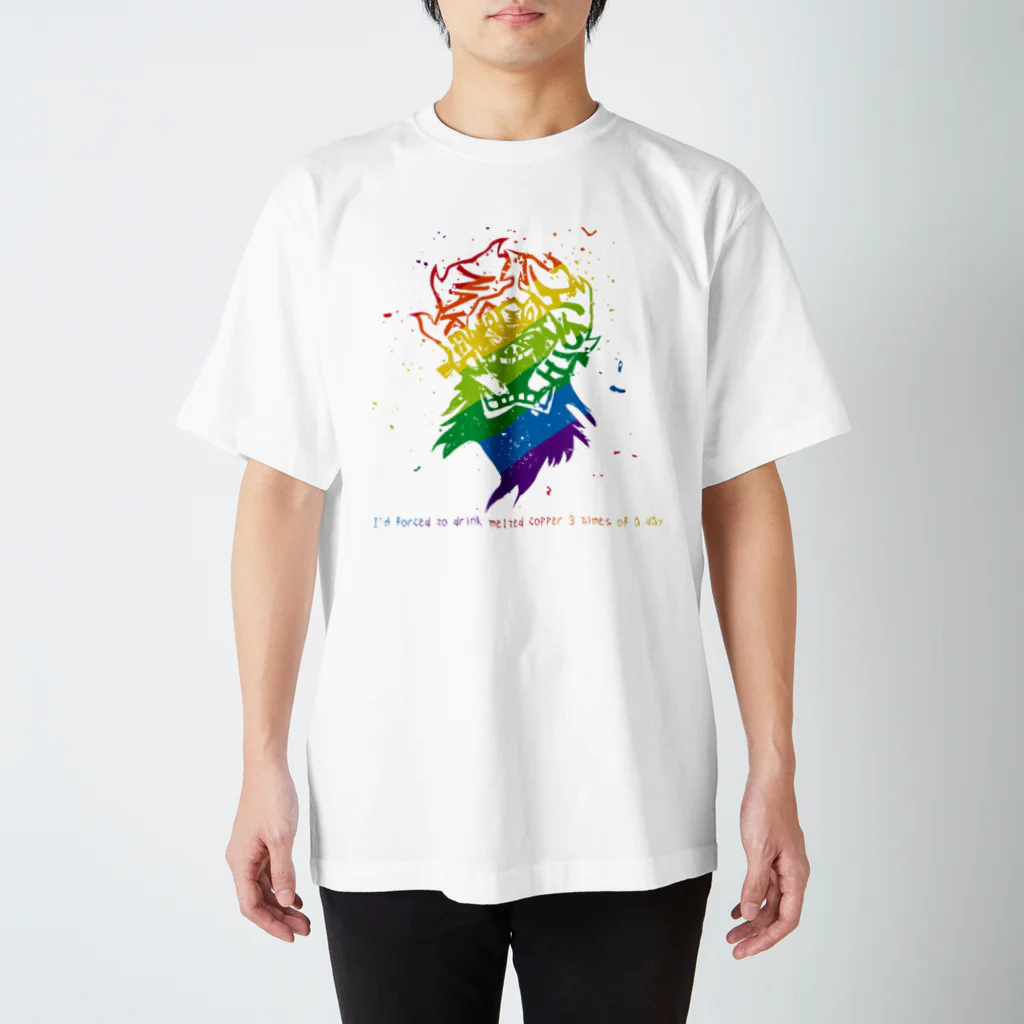 NakedHighのENMA RAINBOW T-shirts Regular Fit T-Shirt