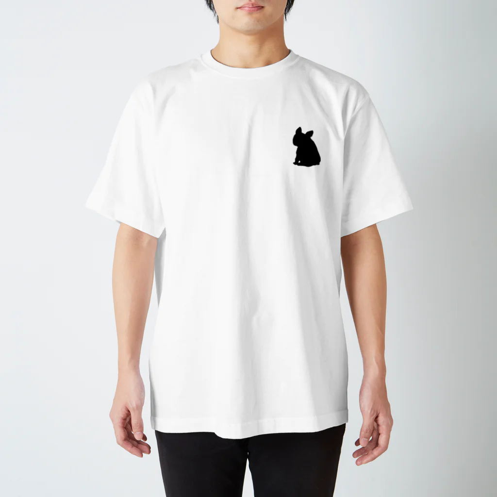 NO FRENCHIE NO LIFE♡のNO FRENCHIE NO LIFE♡ブヒロゴ Regular Fit T-Shirt