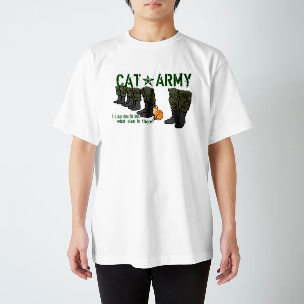 シロクマ商店の兵隊ネコ スタンダードTシャツ