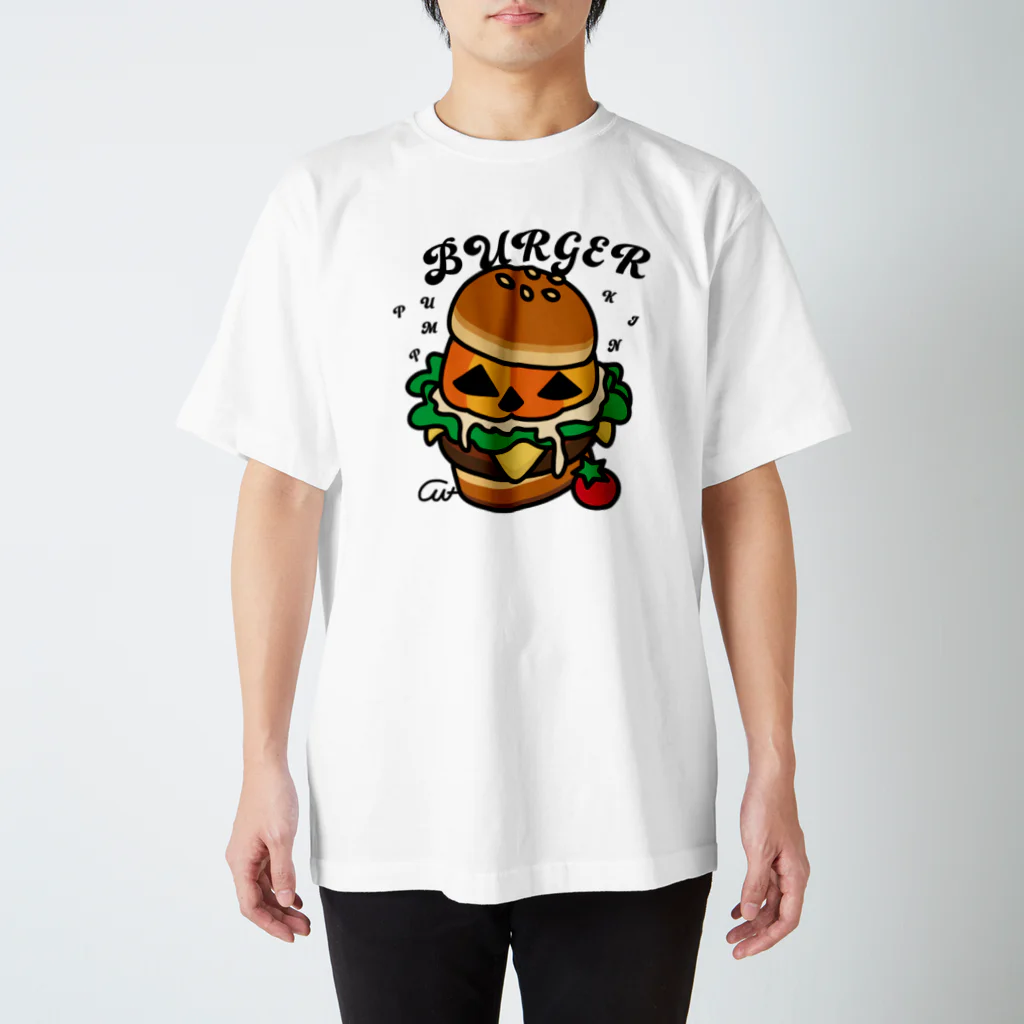 イラスト MONYAAT のバーガー スタンダードTシャツ