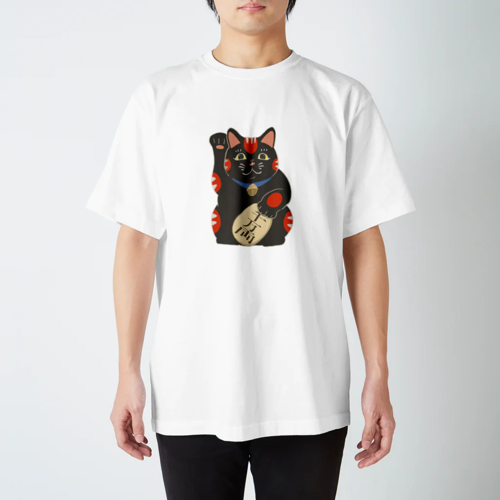 simanagareのたれ目招き猫 スタンダードTシャツ