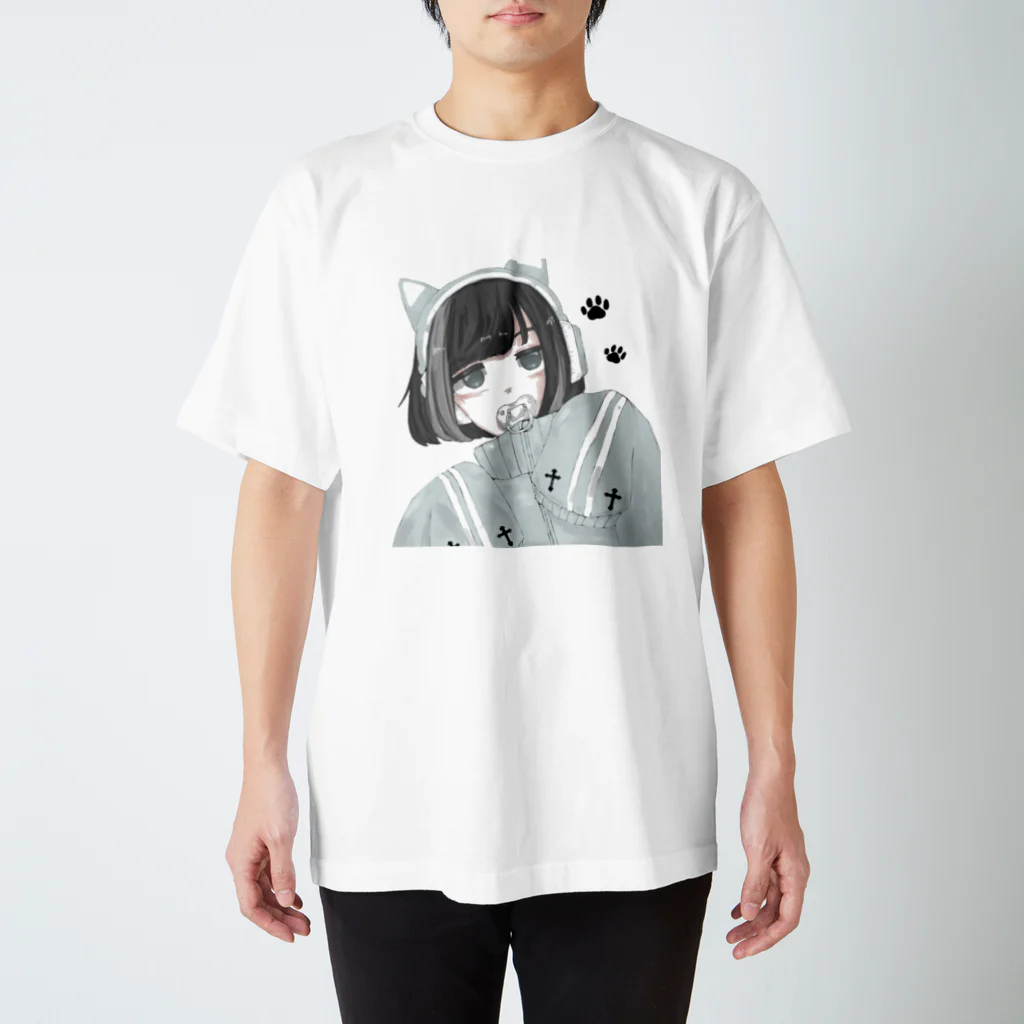 つきまるのゲーム少女 スタンダードTシャツ