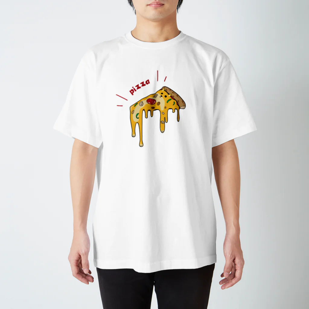 キノフシの店のpizzaにまざりいぬ スタンダードTシャツ