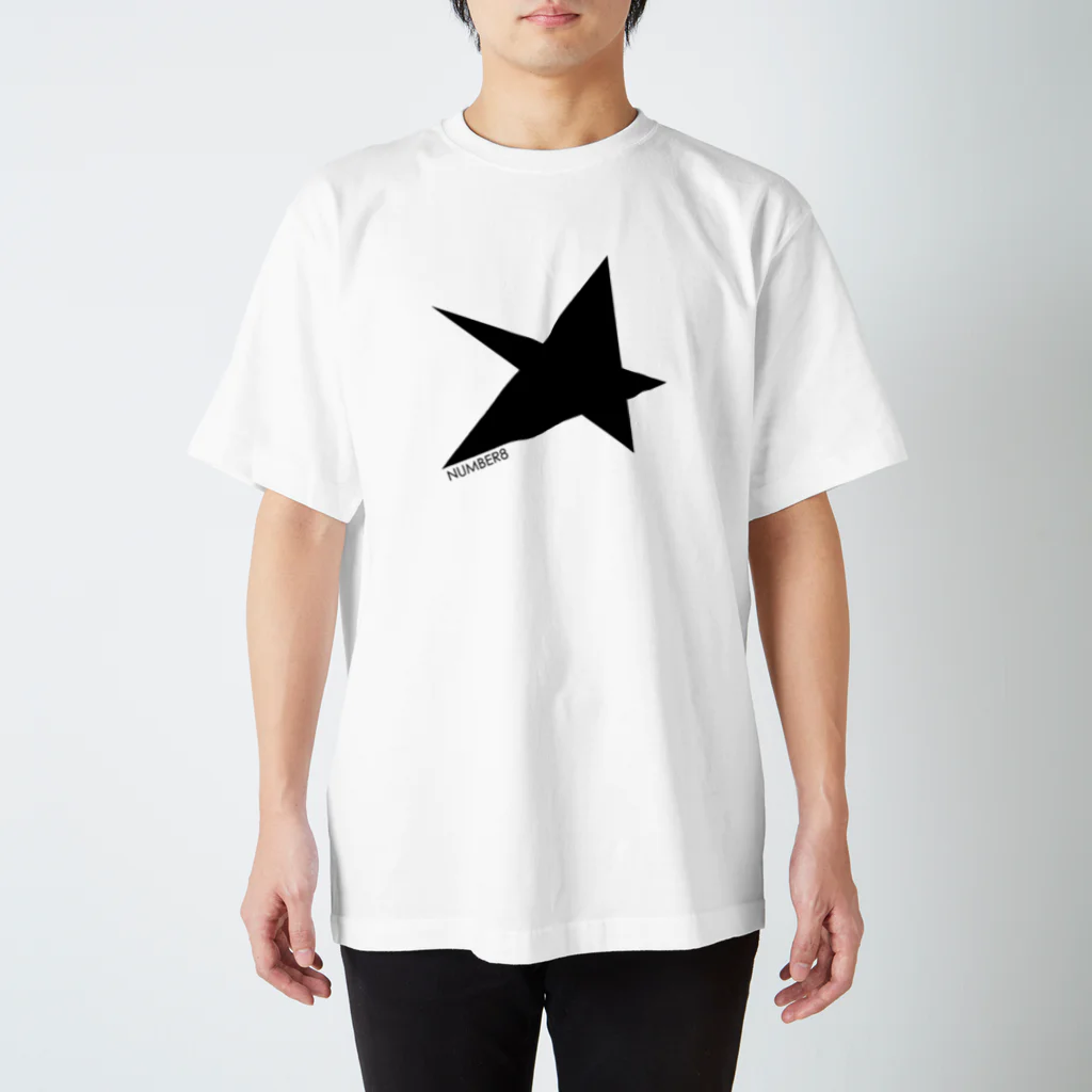 Number8（ナンバーエイト）のBIG STAR（星柄） Tシャツ Regular Fit T-Shirt