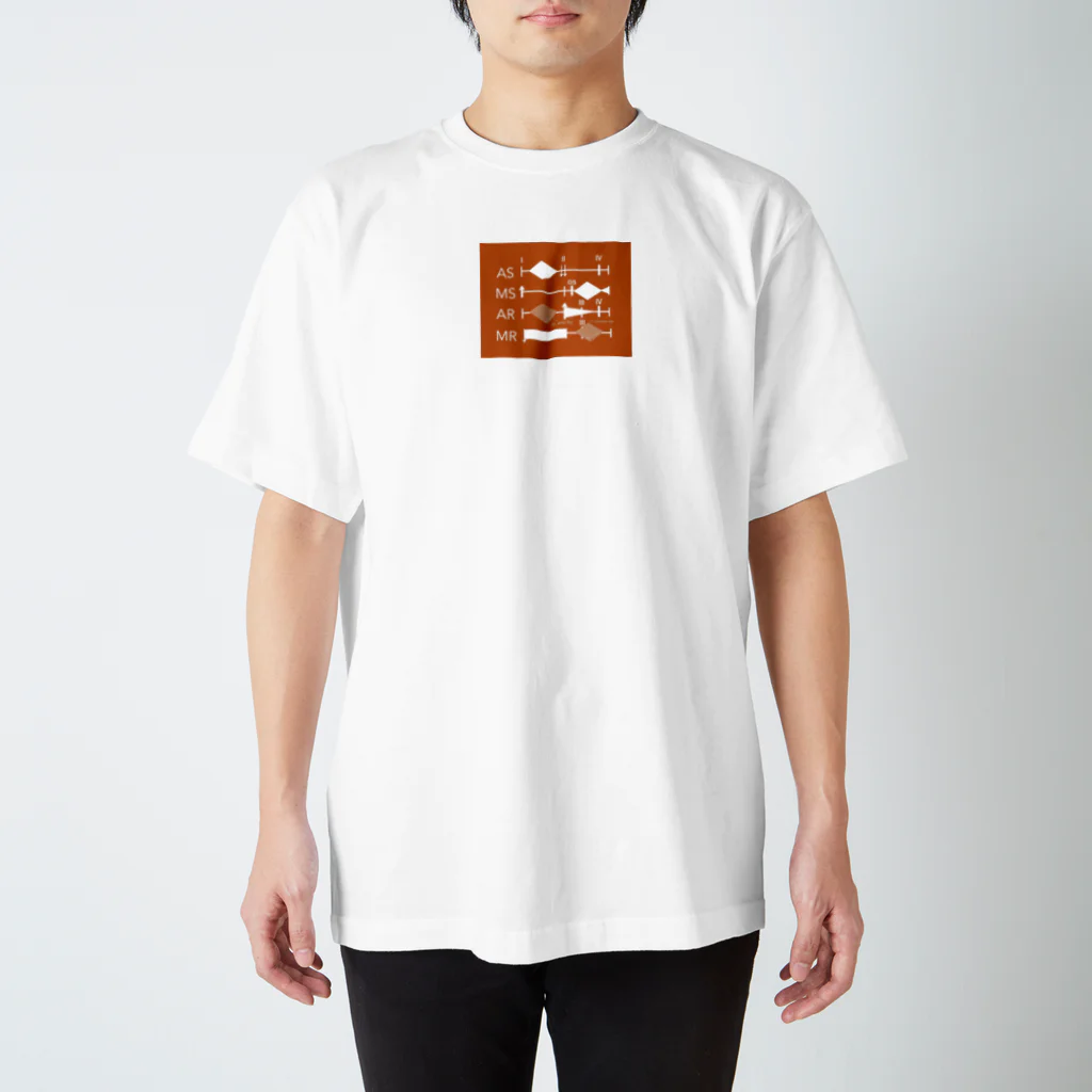 fujinamiの聴診初見(オレンジver) Regular Fit T-Shirt