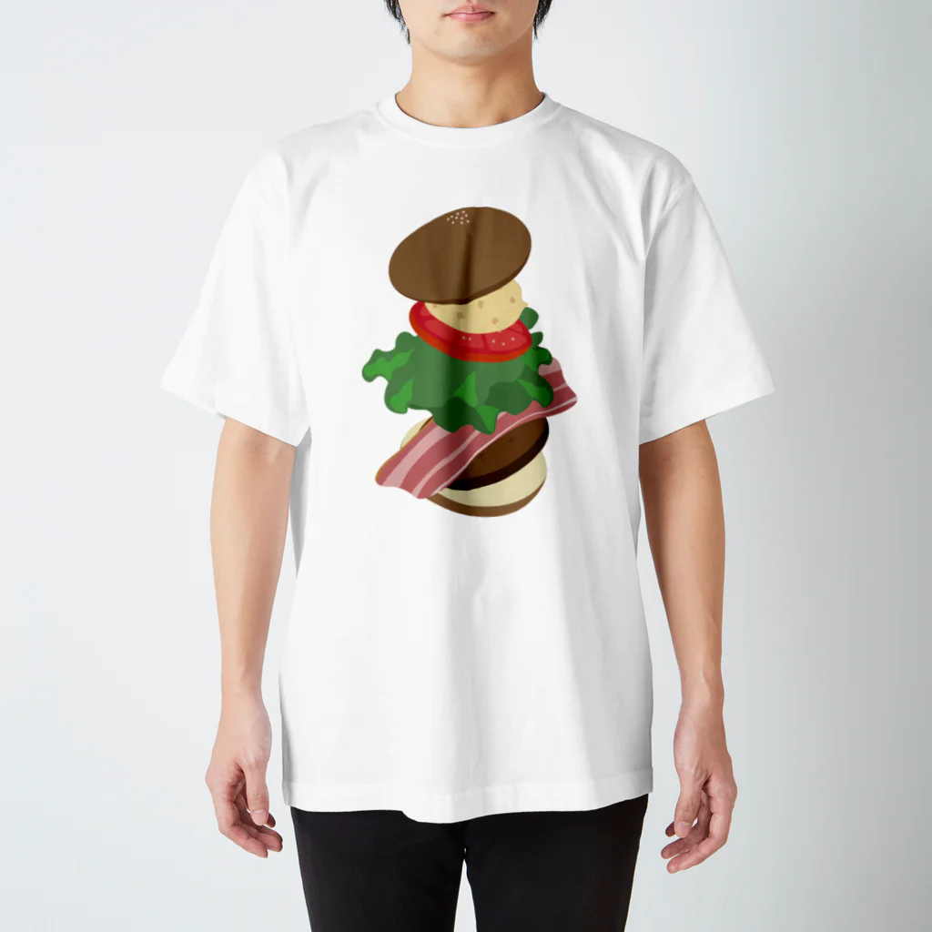 AWESOME HAMBURGERのBLTハンバーガー スタンダードTシャツ