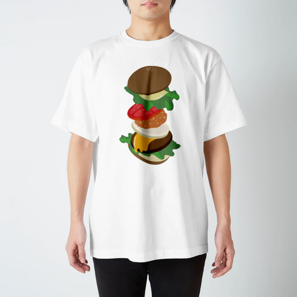 AWESOME HAMBURGERのクラシックバーガー スタンダードTシャツ