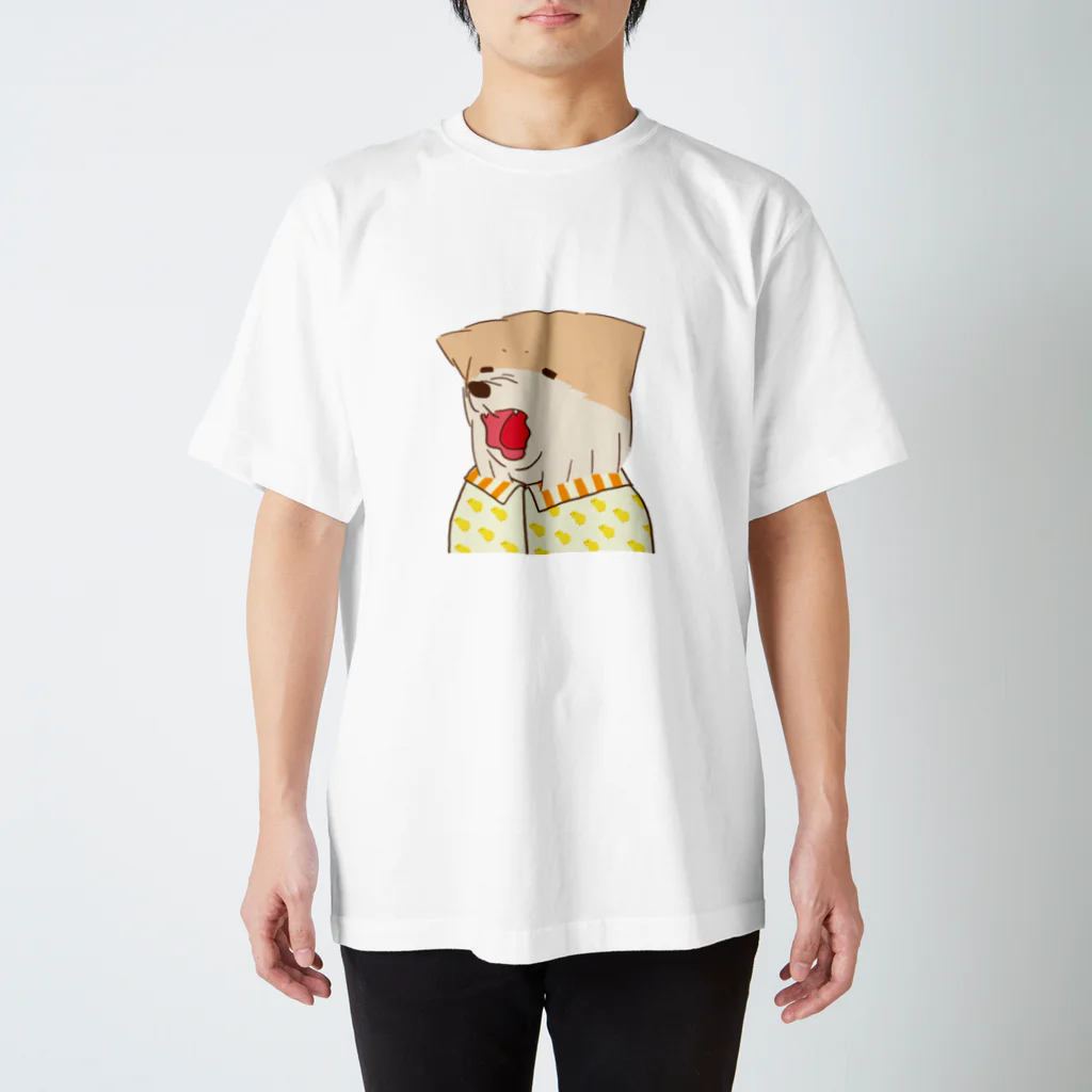 たにしだんごのあくび犬 スタンダードTシャツ