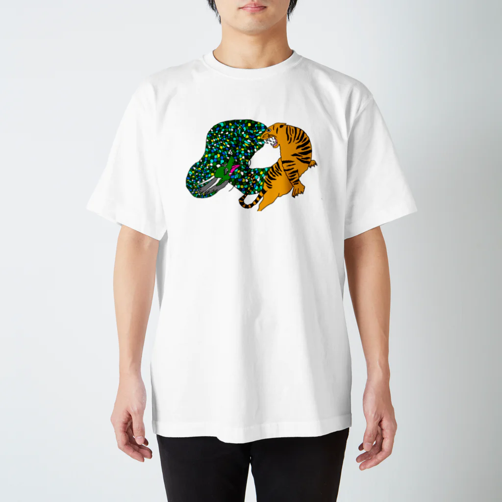 えび描きのりゅうこ白 Regular Fit T-Shirt