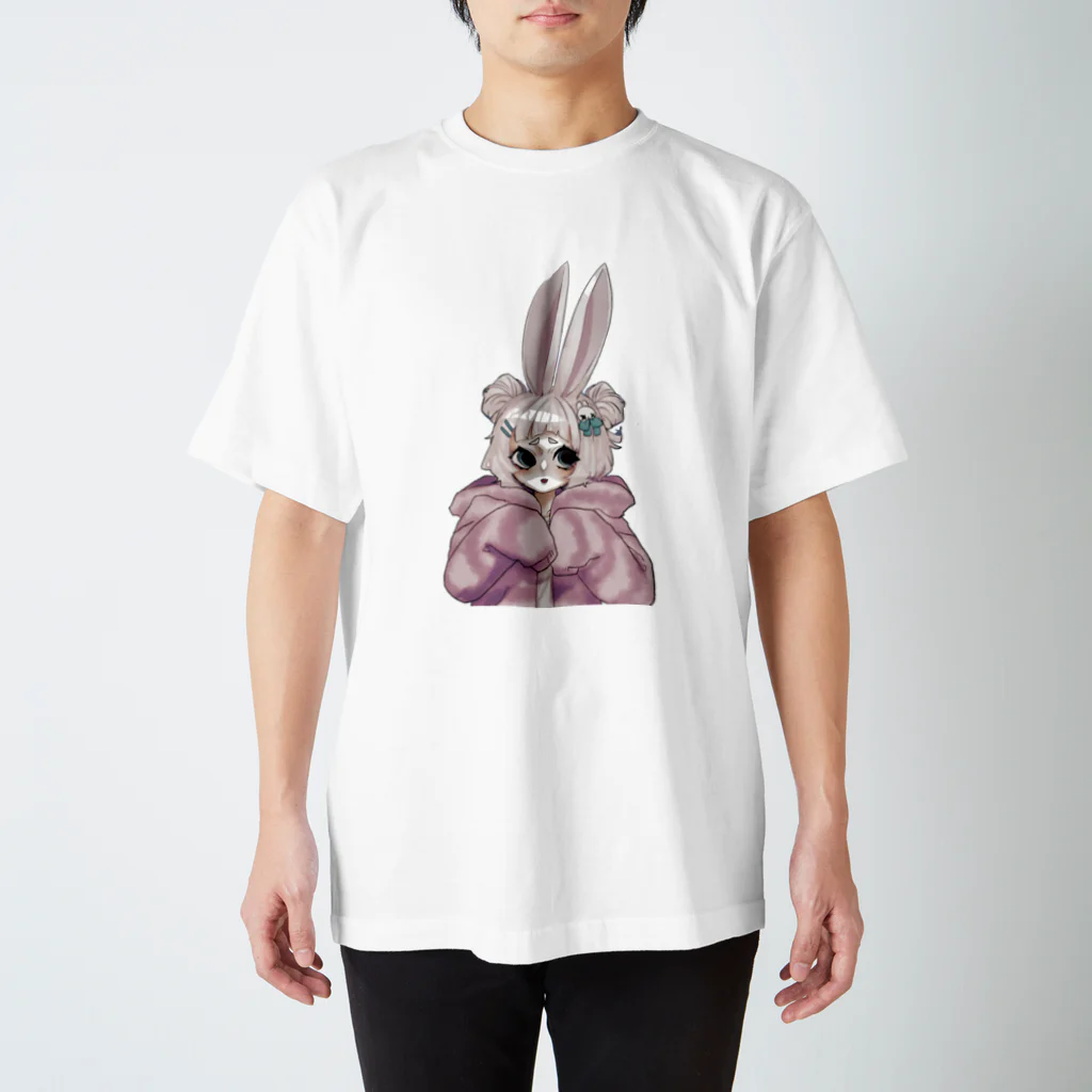 夢見がちなお店🐰が迷い込むの部屋着の兎兎ノ🐰 Regular Fit T-Shirt