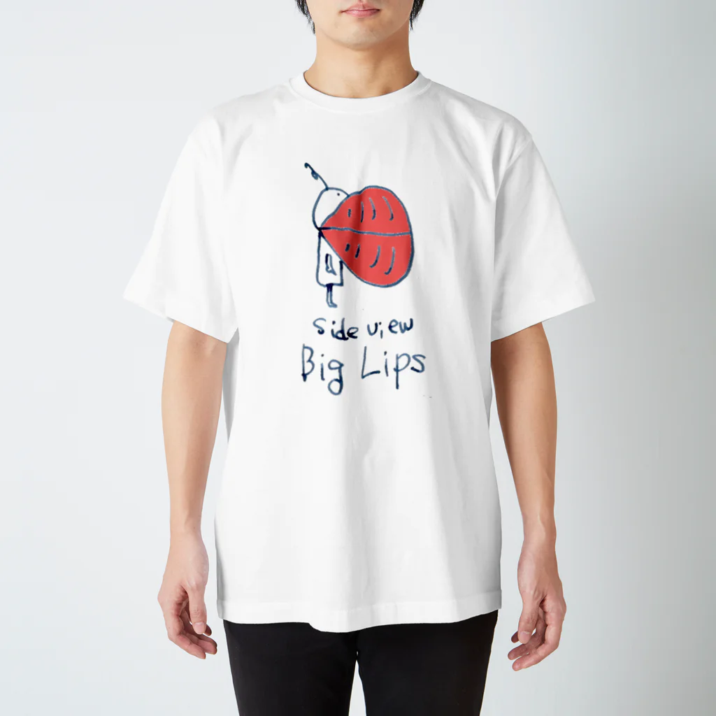 shoshi-gotoh 書肆ごとう 雑貨部のBig Lips ][ Regular Fit T-Shirt