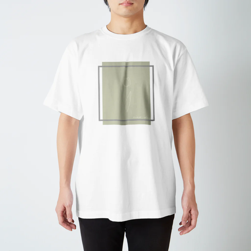 rilybiiのbabygray yellow mintgreen スタンダードTシャツ