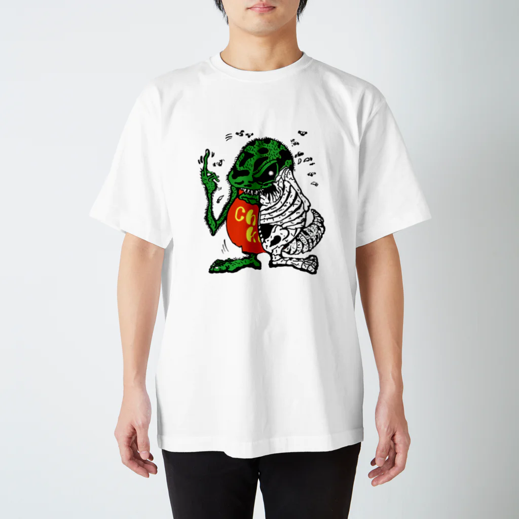 Swamp GeckoのChangkou Fink (f×ck skull) スタンダードTシャツ